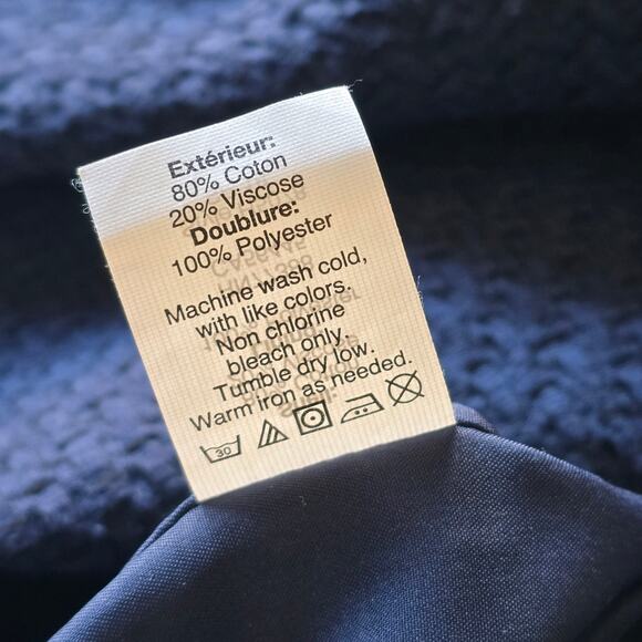 J. Crew Women’s Cold Shoulder Navy Blue Dress Sz XL Wedding Guest Minimalist - Picture 9 of 9